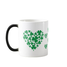 Mug de la Saint-Patrick - Café de coeur Shamrock c