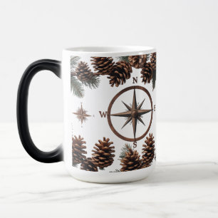 Magic Mug de Morphage de couleur   Compas et Pinecone ru