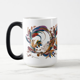 Magic Mug de Morphing floral artistique 15 oz