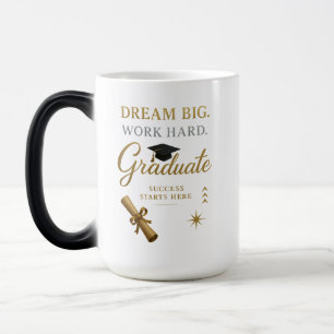 Magic Mug de Morphing Gold & Black Graduation - 15oz Cha