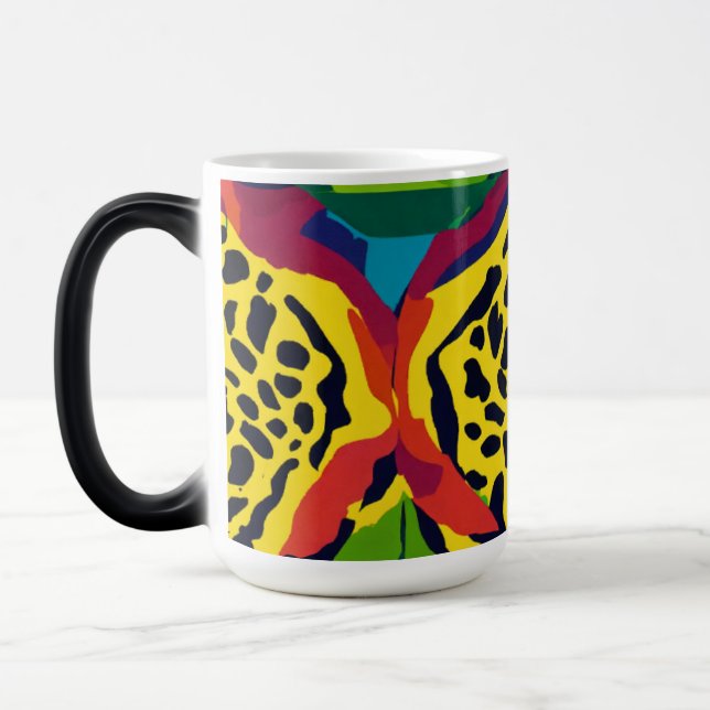 Magic Mug de Morphing Poster de animal écotique - 15 oz (Gauche)