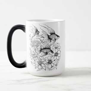 Magic Mug de Morphing Serene Koi Pond - 15 oz