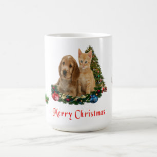Magic Mug de Noël chiots et chatons