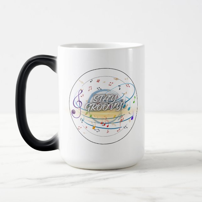 Magic Mug de notes musicales - Musique Lover Coffee Cup (Gauche)