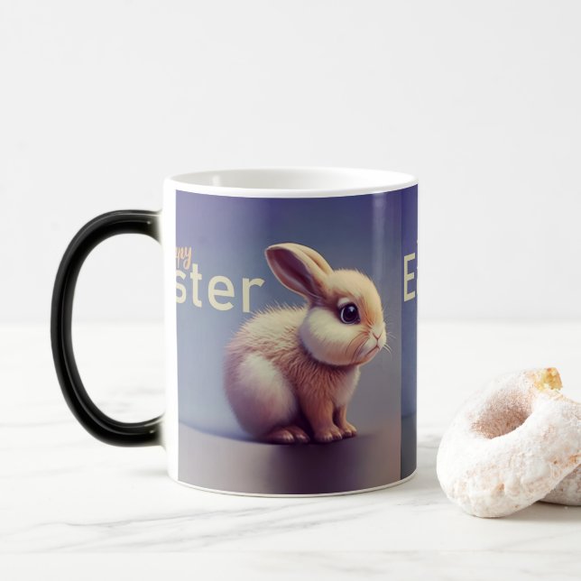 Magic Mug de Pâques à thème lapin (Avec donut)