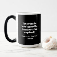 Mug de personnalisation de l'Humour de café cyniqu