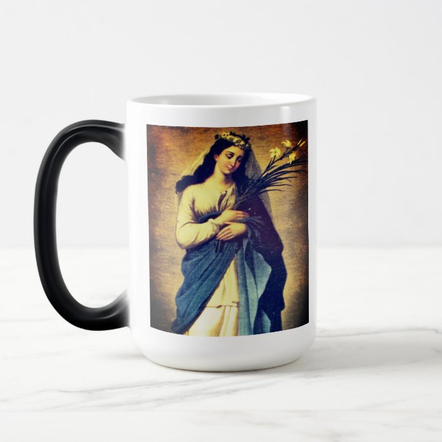 Magic Mug de prière personnalisé Sainte Philomène (Gauche)