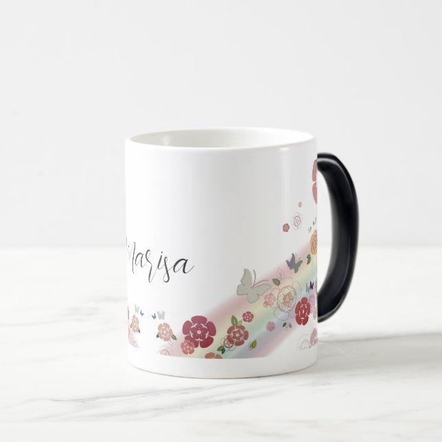 Magic Mug magique arc-en-ciel personnalisé (Devant droit)