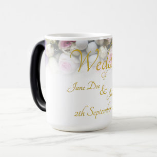 Magic Mug mariage - Mariée avec bouquet mariage coloré