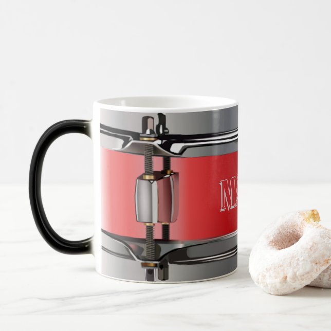 Magic Mug Morphé de tambour personnalisé (Avec donut)