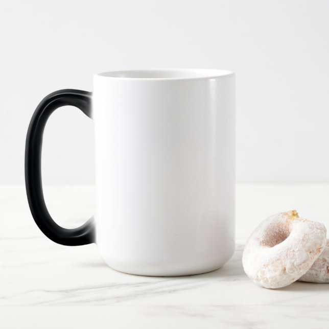 Magic Mug Morphing personnalisable, 15 oz (Avec donut)