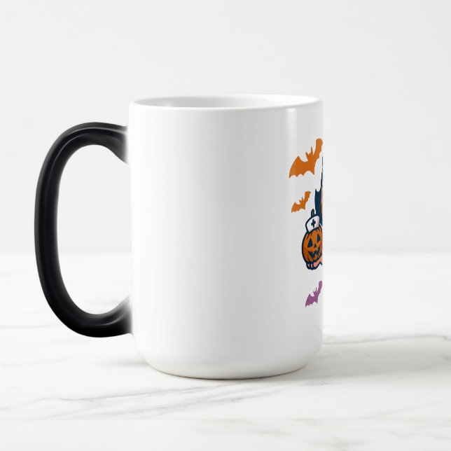 Magic Mug Nurse Halloween Fun - Éffrayant Shift Magie (Gauche)