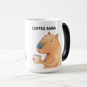 MAGIC MUG POUR LES AMATEURS DE CAPYBARA ET CAFÉ