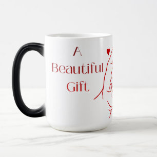Magic Mug 'Un beau cadeau' à changement de couleur