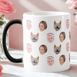 Magic Mug Visage Personnalisé, Mug Photo Personnalisé, C