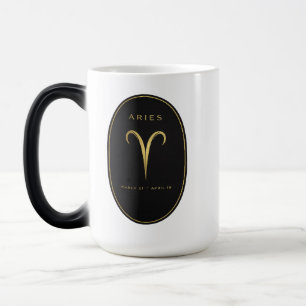 Magic Mug Zodiaque Bélier – Luxueux Emblème Noir et Or