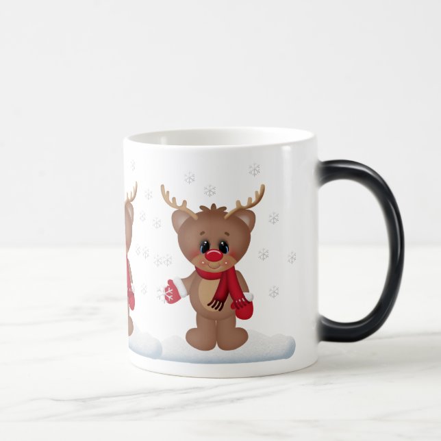 Magic Noël Vacances Reindeer transforme la mug (Droite)