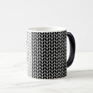 Magic NOIR & BLANC KNIT Morphing Mug