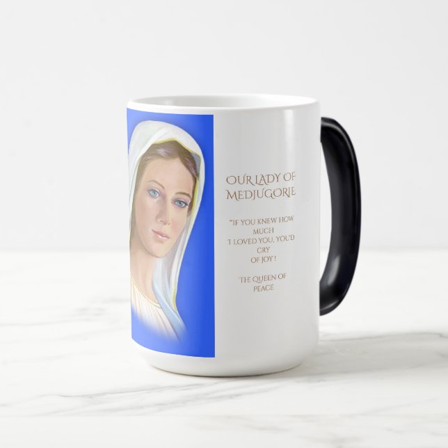 Magic Notre-Dame de Medjugorje Café Mug (Devant droit)