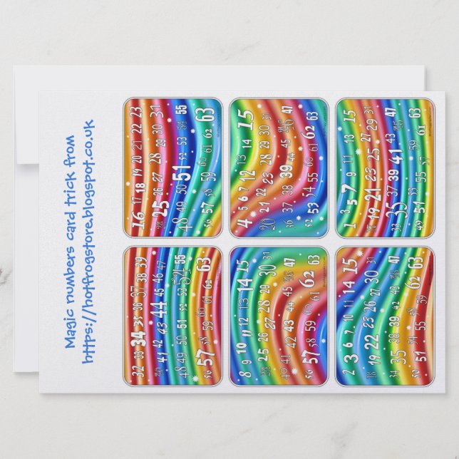 Magic Numbers tour de carte de Hot Frog Graphics (Devant)