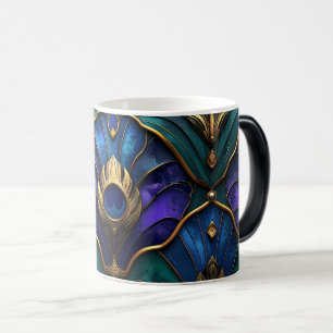 Magic Ornate Royal Peacock & Gold Luxury Mug
