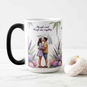 Magic Par la pluie et l'amour - Mug romantique en couple