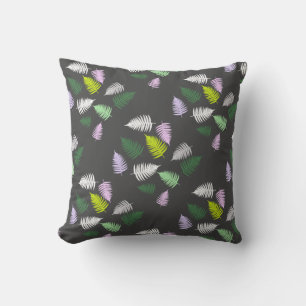 Magic Pastel Fern Feuille Coussin Jeu Oreiller