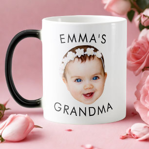 Magic Personnalisé Baby Face Mug Maman Grand-mère Grand-