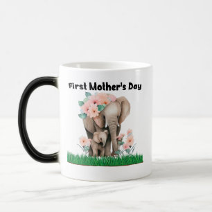 Magic Première fête des mères mignon éléphant Mug