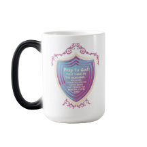 Priez Dieu Design Bleu Morph Mug