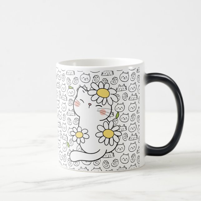Magic Purrfect Sip : Mug de chat Brown pour Amoureux de  (Droite)