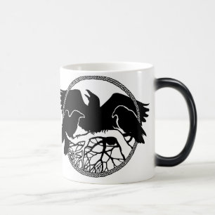 Magic Raven Art Mug Wild Bird Crow Cup Raven Mug