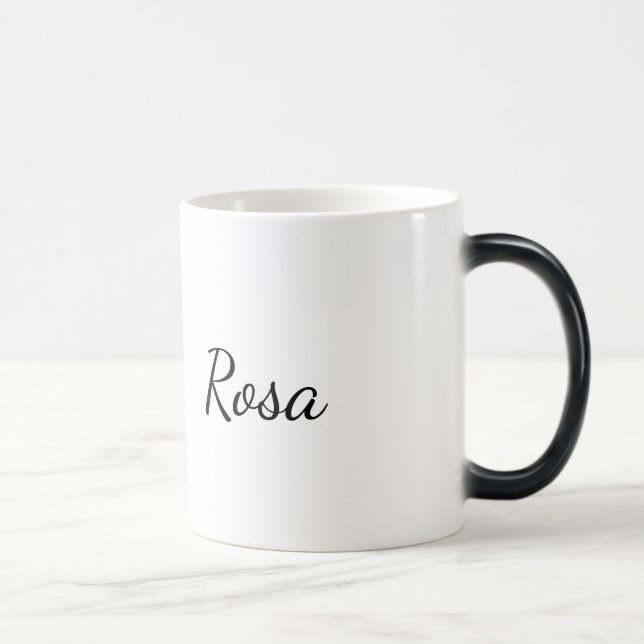 Magic Rosa: Elegant One Line Art Mug (Droite)