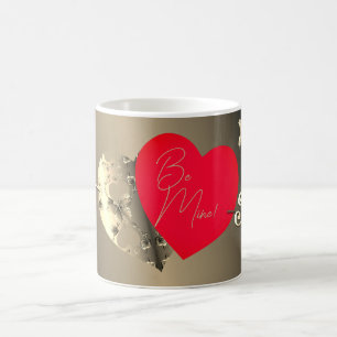 Magic Rose de bronze Coeur rouge Saint Valentin Mug magi