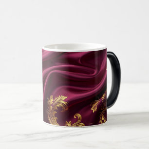 Magic Royal Burgundy & Gold Majestic Filigree mug