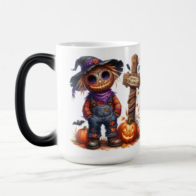 Magic Scarecrow Éffrayant Halloween Mug (Gauche)