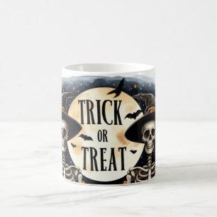 Magic Skeleton Trou ou Treat Morph Mug
