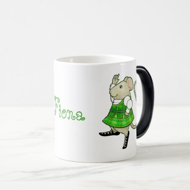 Magic SOURIS DE GIG IRLANDAIS Mug Morphing + Texte (Devant droit)