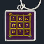 MAGIC SQUARE 33 , Purple<br><div class="desc">The numbers are placed so that the sum of each line (horizontal sense ), each column (vertical sense ) , and each diagonal of the “ Magic Square “ the result is always 33. Idea and calculation by Alessandro Lumini , design and modeling by Bulgan Lumini. Part from series Hyper...</div>