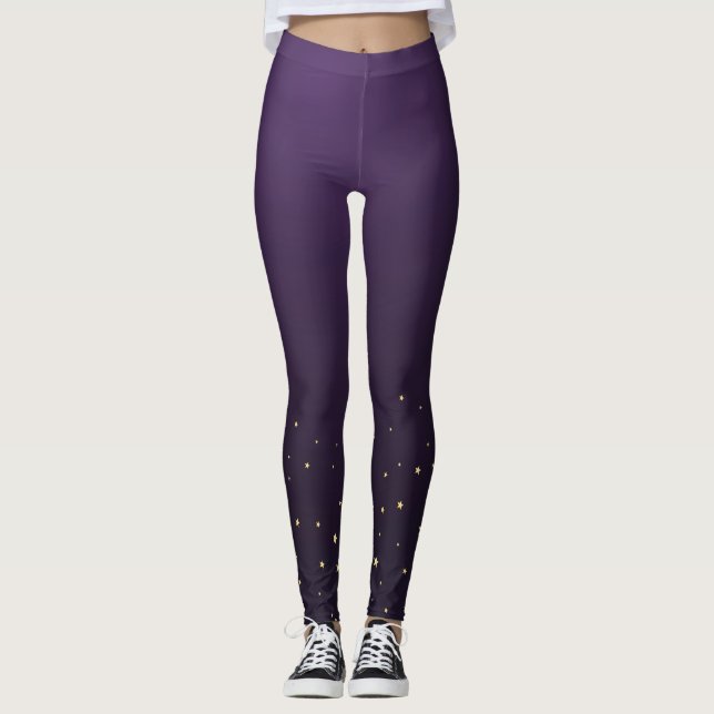 Magic stars ciel nocturne Leggings (Devant)
