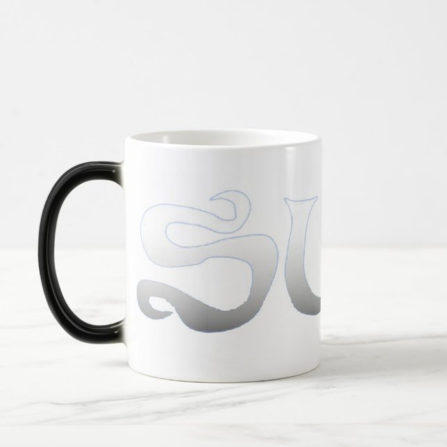 Magic Surf fondu blanc morphing mug (Gauche)