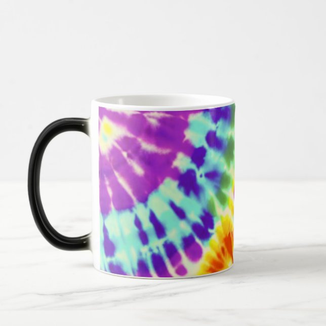 Magic Tie Dye Magique Café Mug (Gauche)