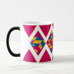 Magic Triangles géométriques rétro-vibrants - Mug de Mor