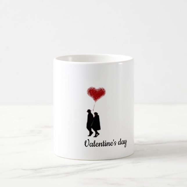 Magic Valentine’s Day Love Mug for Couples (Centre)