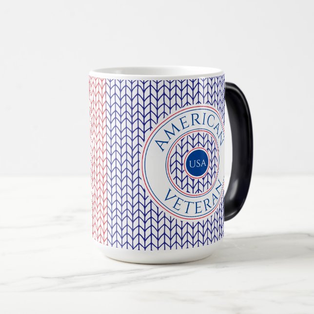 Magic VÉTÉRAN AMÉRICAIN Grand Mug Morphing (Devant droit)