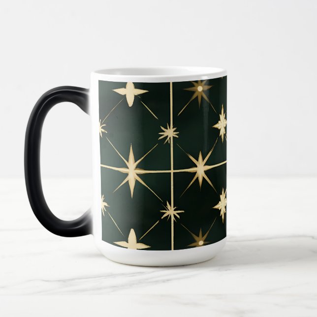 Magic Vintage Noël Ornements Café Mug (Gauche)