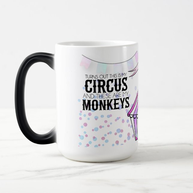 Magic Voici mon cirque Morphing Mug (Gauche)