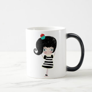 Magic Vraiment magique mug noir quand est chaude poupée 