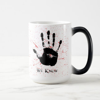 Magic we know mug, color changing mug with hand