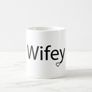 Magic Wifey - Mug de Morphing noir/blanc 11 oz